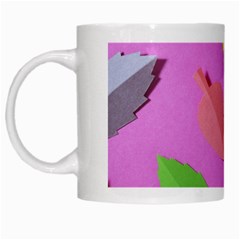 Leaves Autumn Nature Trees White Mugs by Celenk