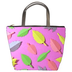 Leaves Autumn Nature Trees Bucket Bags by Celenk