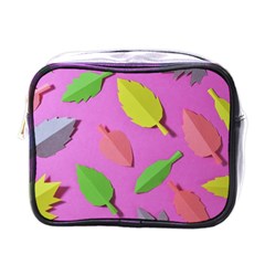 Leaves Autumn Nature Trees Mini Toiletries Bags by Celenk