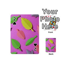 Leaves Autumn Nature Trees Playing Cards 54 (mini)  by Celenk