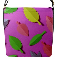 Leaves Autumn Nature Trees Flap Messenger Bag (s) by Celenk