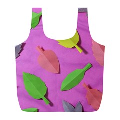 Leaves Autumn Nature Trees Full Print Recycle Bags (l)  by Celenk