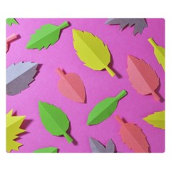 Leaves Autumn Nature Trees Double Sided Flano Blanket (small)  by Celenk