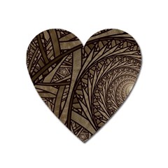 Abstract Pattern Graphics Heart Magnet by Celenk