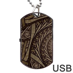 Abstract Pattern Graphics Dog Tag Usb Flash (two Sides) by Celenk