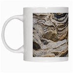 Texture Marble Abstract Pattern White Mugs Left