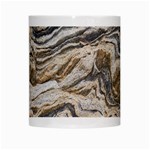 Texture Marble Abstract Pattern White Mugs Center