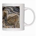 Texture Marble Abstract Pattern White Mugs Right