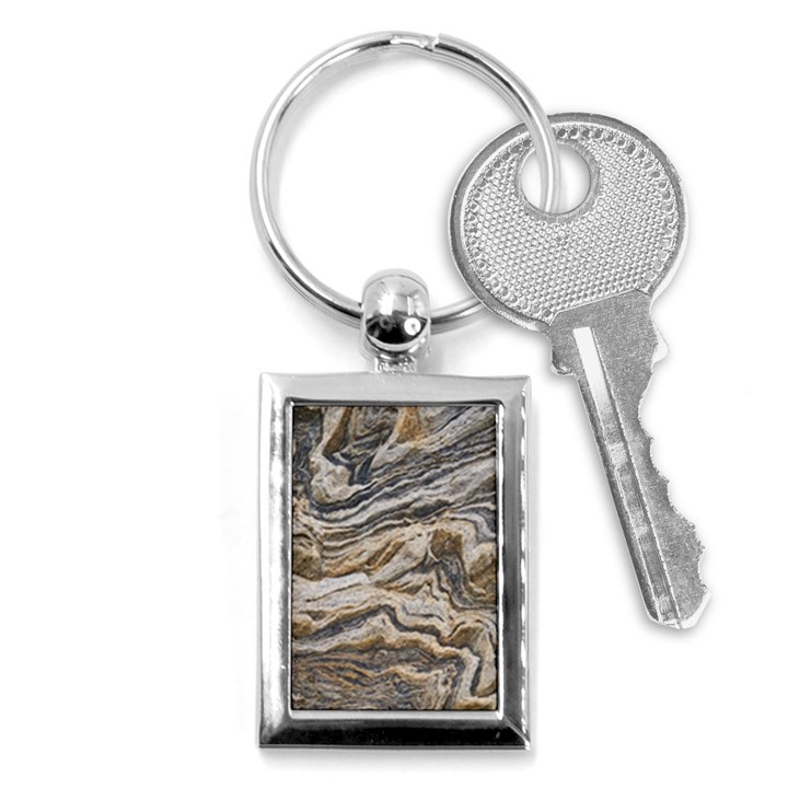 Texture Marble Abstract Pattern Key Chains (Rectangle) 