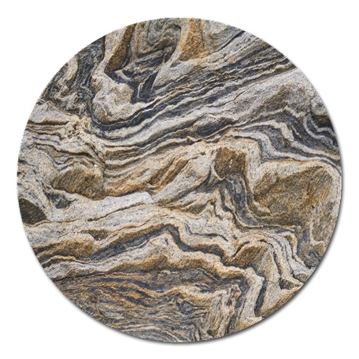 Texture Marble Abstract Pattern Magnet 5  (Round)