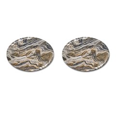 Texture Marble Abstract Pattern Cufflinks (Oval)