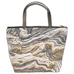 Texture Marble Abstract Pattern Bucket Bags Back