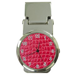 Textile Texture Spotted Fabric Money Clip Watches by Celenk