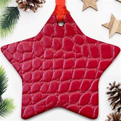 Textile Texture Spotted Fabric Star Ornament (two Sides) by Celenk