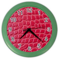 Textile Texture Spotted Fabric Color Wall Clocks by Celenk