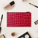 Textile Texture Spotted Fabric Cosmetic Bag (Small)  Back