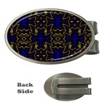 Background Texture Pattern Money Clips (Oval)  Front