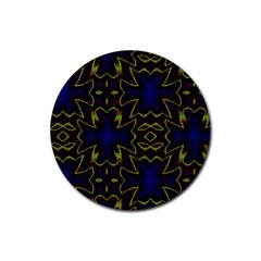 Background Texture Pattern Rubber Coaster (round)  by Celenk