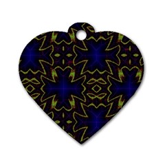 Background Texture Pattern Dog Tag Heart (two Sides) by Celenk