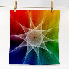 Abstract Star Pattern Structure Face Towel by Celenk