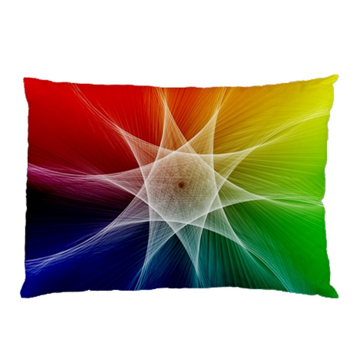 Abstract Star Pattern Structure Pillow Case