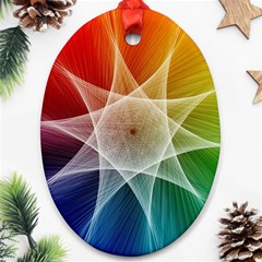 Abstract Star Pattern Structure Ornament (oval) by Celenk