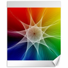 Abstract Star Pattern Structure Canvas 16  X 20   by Celenk