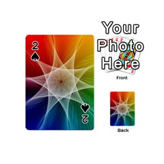 Abstract Star Pattern Structure Playing Cards 54 (mini)  by Celenk