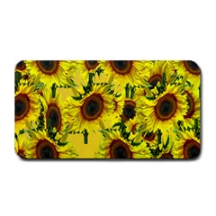 Sun Flower Pattern Background Medium Bar Mats by Celenk