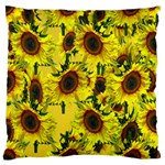 Sun Flower Pattern Background Large Flano Cushion Case (Two Sides) Back