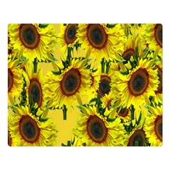 Sun Flower Pattern Background Double Sided Flano Blanket (large)  by Celenk