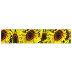 Sun Flower Pattern Background Small Flano Scarf by Celenk