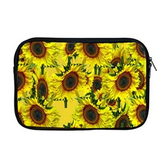 Sun Flower Pattern Background Apple Macbook Pro 17  Zipper Case by Celenk