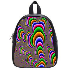 Fractal Background Pattern Color School Bag (small) by Celenk