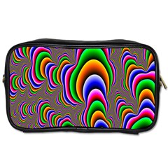 Fractal Background Pattern Color Toiletries Bags by Celenk