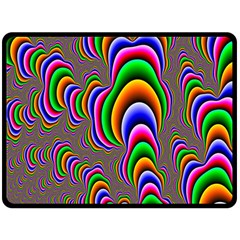 Fractal Background Pattern Color Fleece Blanket (large)  by Celenk