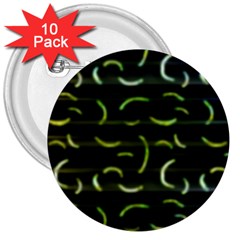 Abstract Dark Blur Texture 3  Buttons (10 pack) 