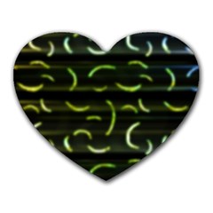 Abstract Dark Blur Texture Heart Mousepads