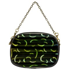 Abstract Dark Blur Texture Chain Purses (One Side) 