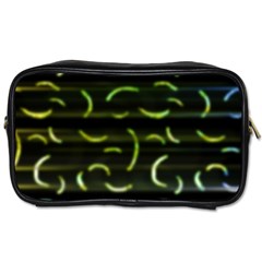 Abstract Dark Blur Texture Toiletries Bags 2-side