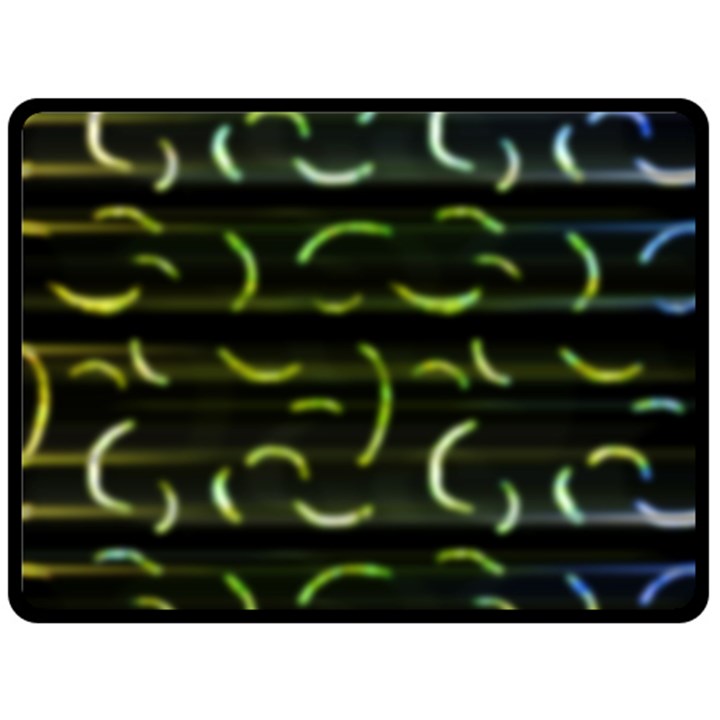 Abstract Dark Blur Texture Double Sided Fleece Blanket (Large) 