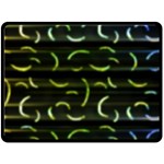 Abstract Dark Blur Texture Double Sided Fleece Blanket (Large)  80 x60  Blanket Back