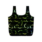 Abstract Dark Blur Texture Full Print Recycle Bags (S)  Front