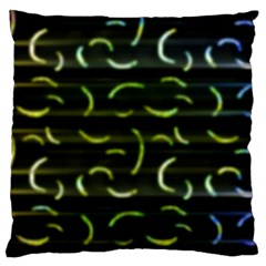 Abstract Dark Blur Texture Large Flano Cushion Case (Two Sides)