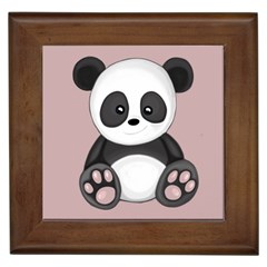 Cute Panda Framed Tiles