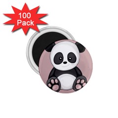 Cute Panda 1 75  Magnets (100 Pack)  by Valentinaart