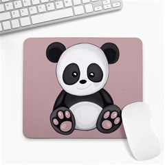 Cute Panda Large Mousepads by Valentinaart