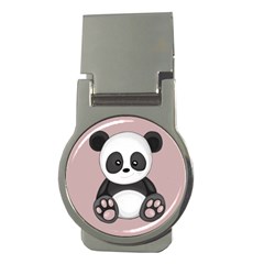 Cute Panda Money Clips (round)  by Valentinaart