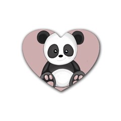 Cute Panda Heart Coaster (4 Pack) 