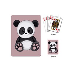 Cute Panda Playing Cards (mini)  by Valentinaart